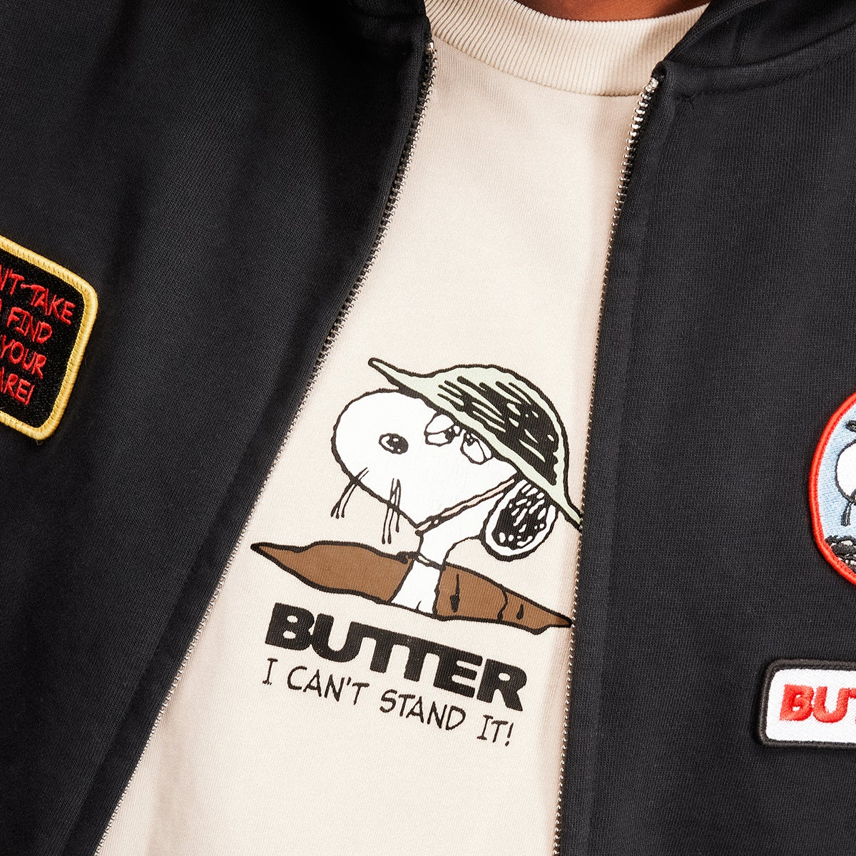 BUTTER GOODS X PEANUTS スタジャン　ジャケット SNOOPY - BUTTER GOODS X PEANUTS スタジャン ジャケットの通販