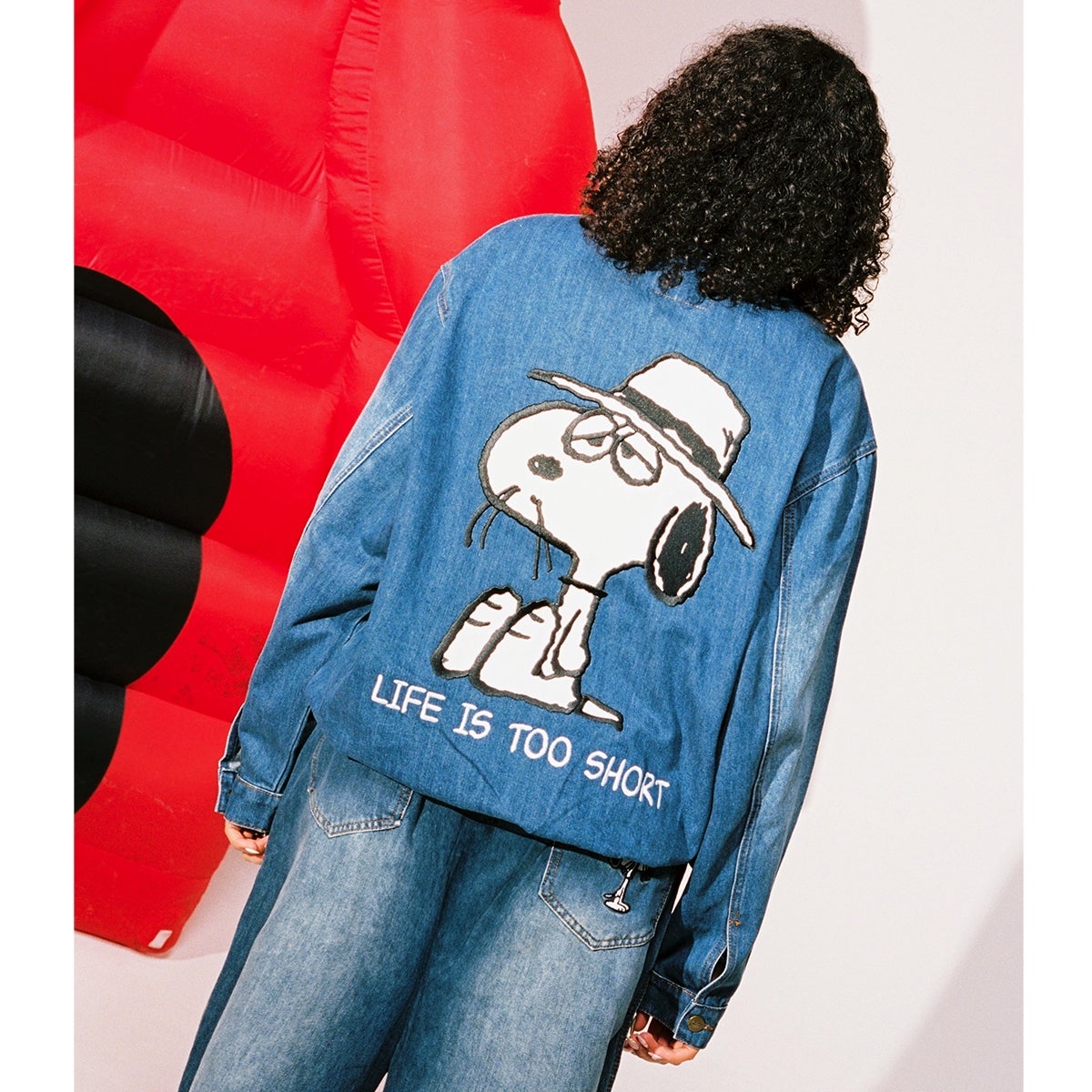 BUTTER GOODS X PEANUTS スタジャン　ジャケット SNOOPY - BUTTER GOODS X PEANUTS スタジャン ジャケットの通販