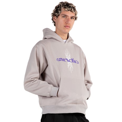 Candice Electric Love Hooded Sweater in Silver