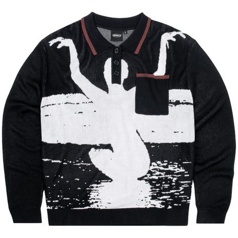 Candice Greatest Creation L/S Polo in Black