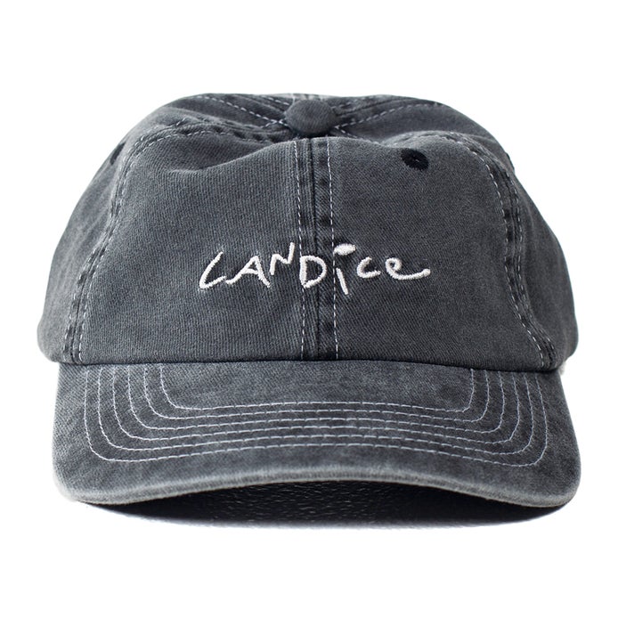 Candice Logo 6 Panel Hat in Washed Black