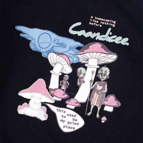 Candice Quiet Place Crewneck Sweatshirt in Black