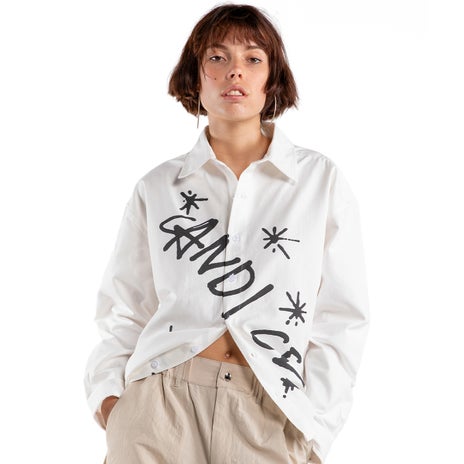 Candice Spark L/S Shirt in White