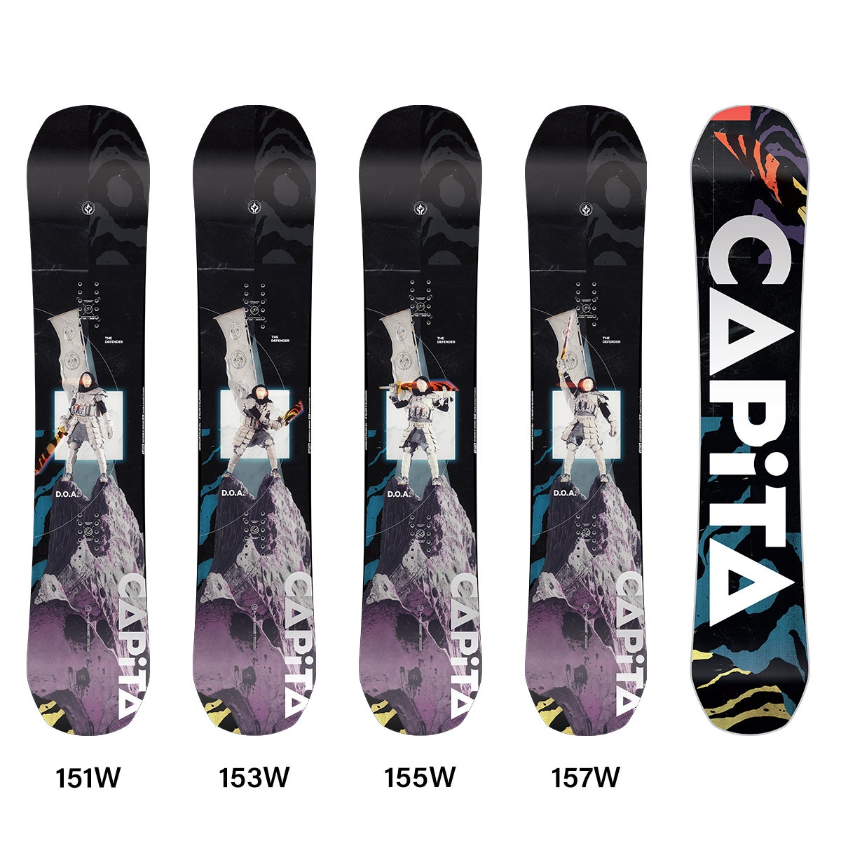 Capita Defenders of Awesome Snowboard 2026 in Multi