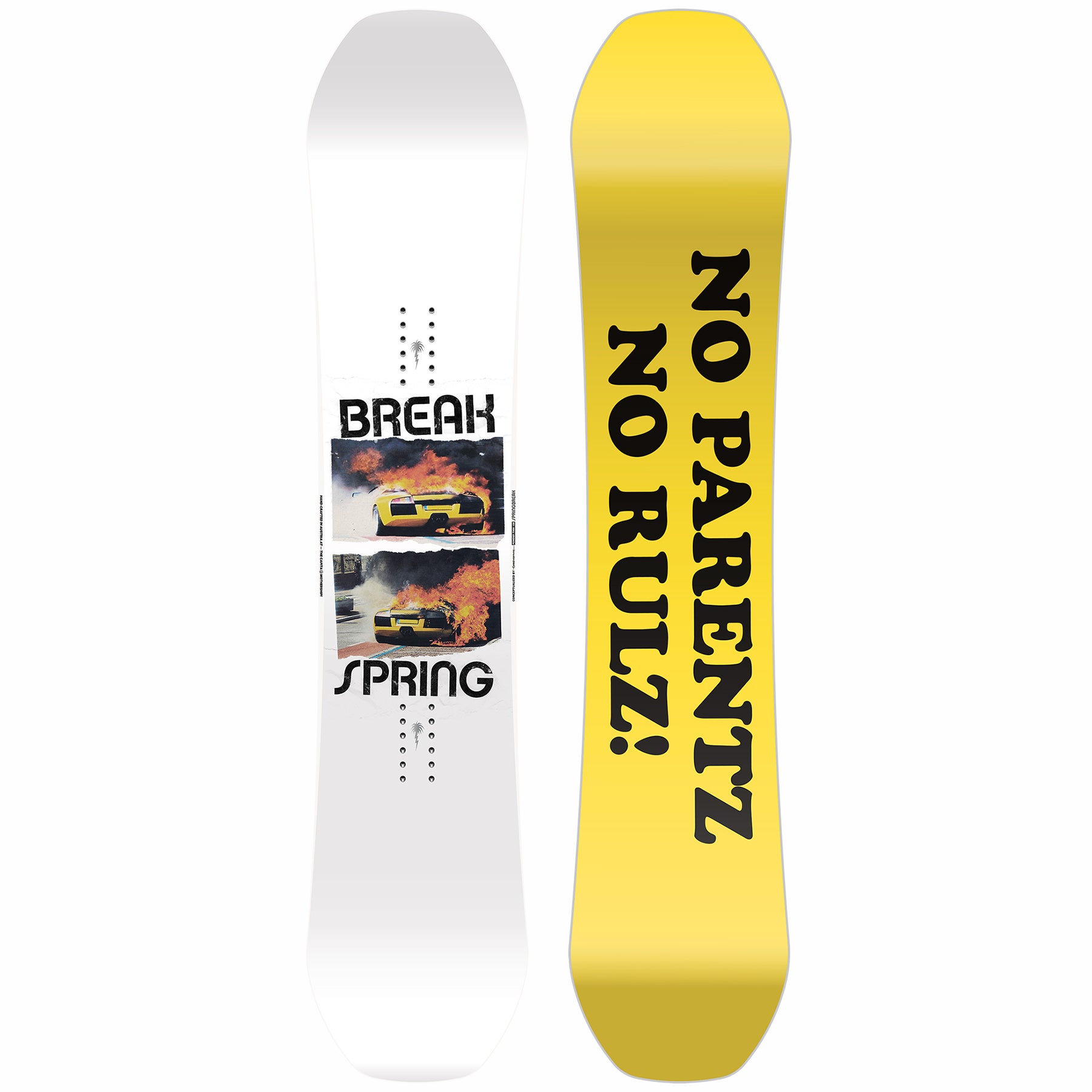 Capita Spring Break Powder Twin Snowboard 2022 in 156 Boardertown