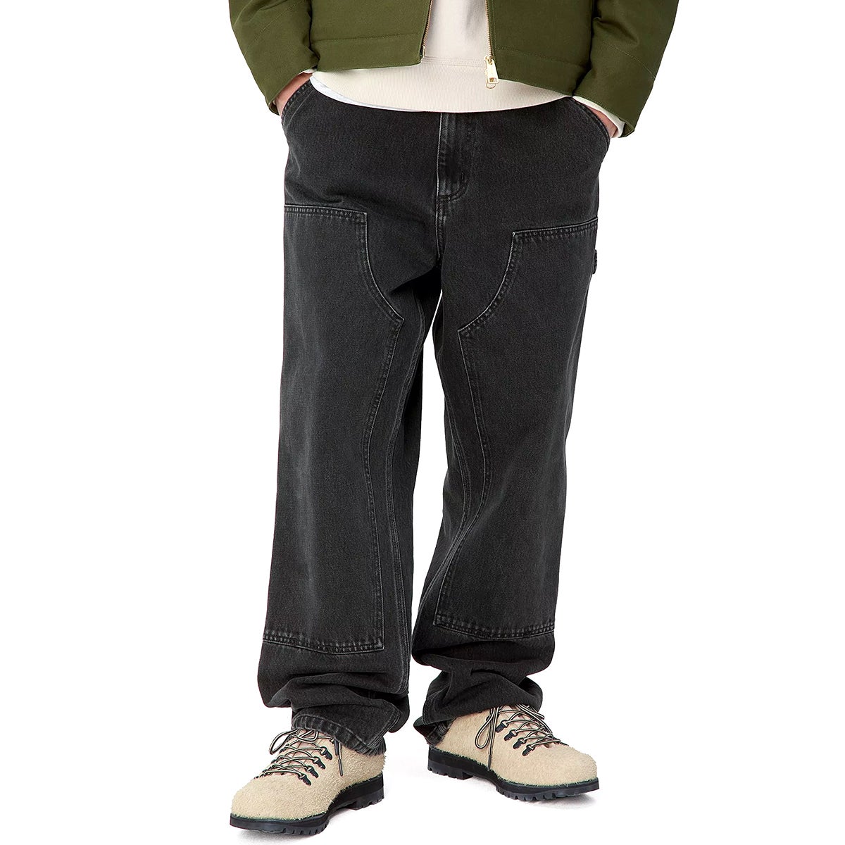 Carhartt WIP Double Knee Pant - Blue (Stone Bleached) - I032699-0112 |  OUTBACK Sylt