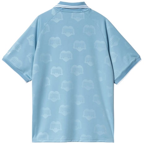 Carhartt WIP Hartts Football Tee in Heart Train Jacquard/Bluebird