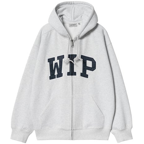 Carhartt WIP Hooded WIP Sweat Jacket in Ash Heather