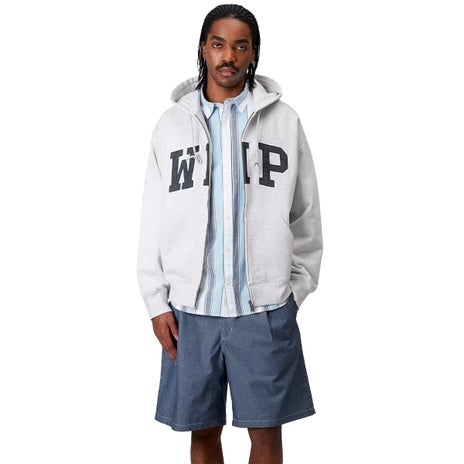 Carhartt WIP Hooded WIP Sweat Jacket in Ash Heather