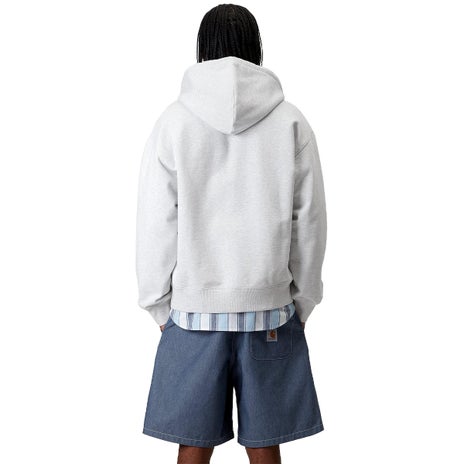 Carhartt WIP Hooded WIP Sweat Jacket in Ash Heather