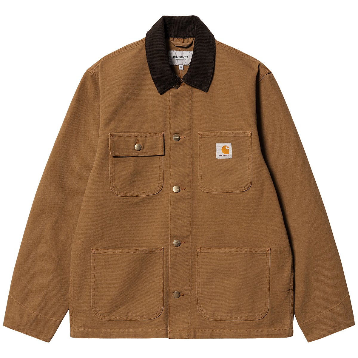Carhartt WIP Michigan Coat in Hamilton Brown Tobacco Boardertown