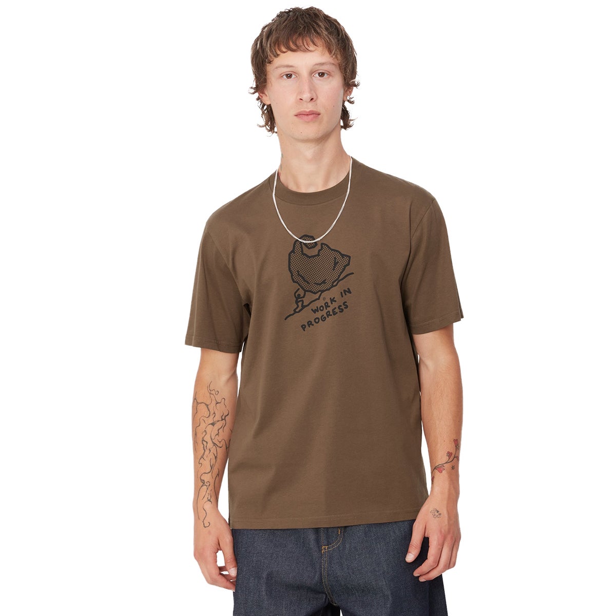 Carhartt WIP Move On Up Tee in Chocolate/Black | Boardertown
