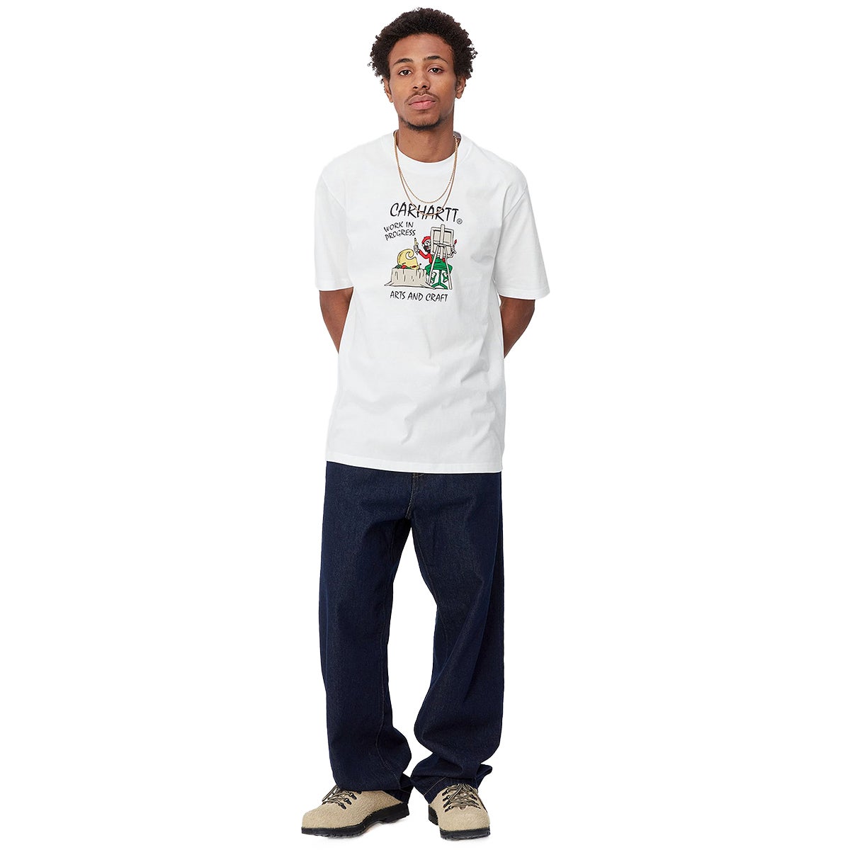 Carhartt WIP S/S Art Supply T-Shirt in White | Boardertown