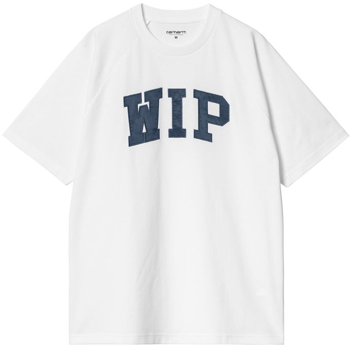 Carhartt WIP Tee in White/Dusky Blue