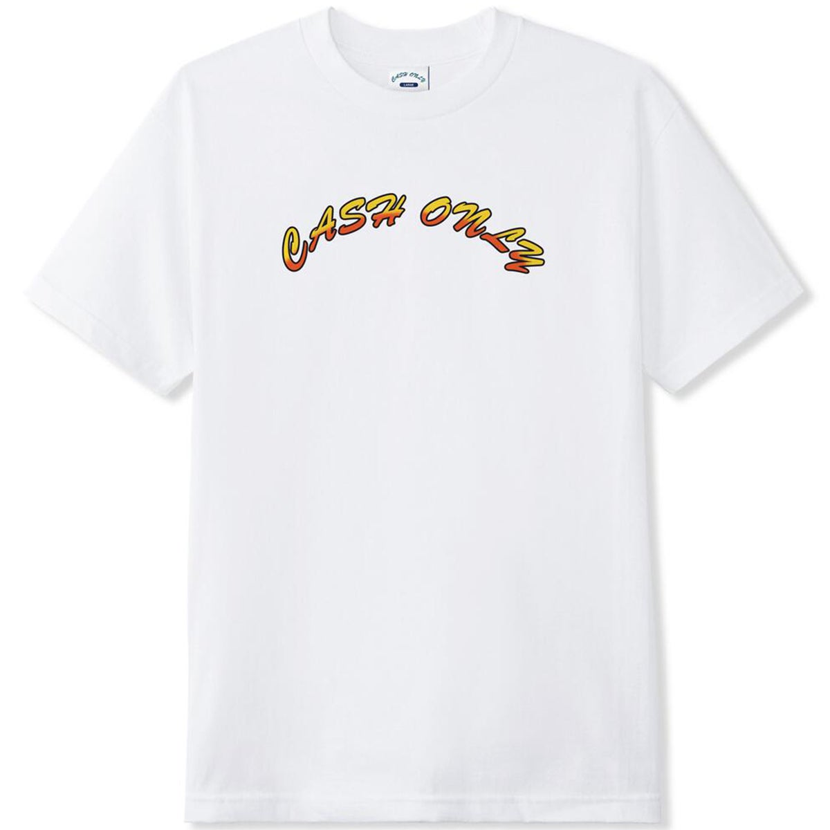 【CASH ONLY】 Logo Tee 2 - White Cash Only Logo Tee in White | Boardertown