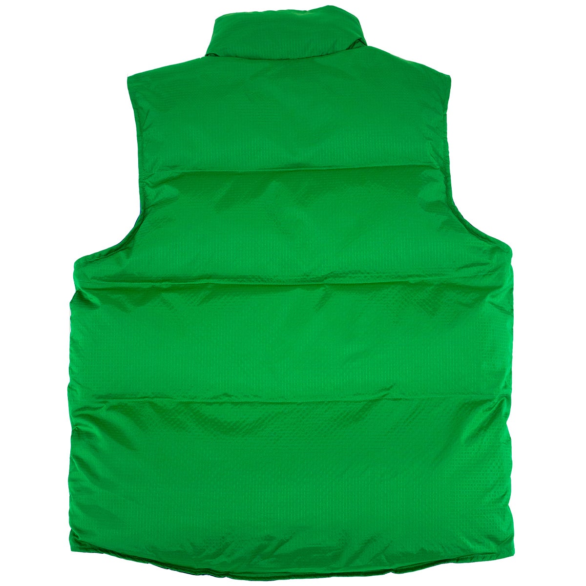Checks Nylon Down Vest in Green 