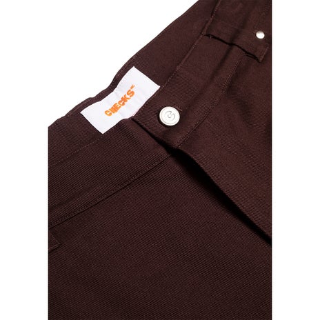 Checks Service Pants in Espresso