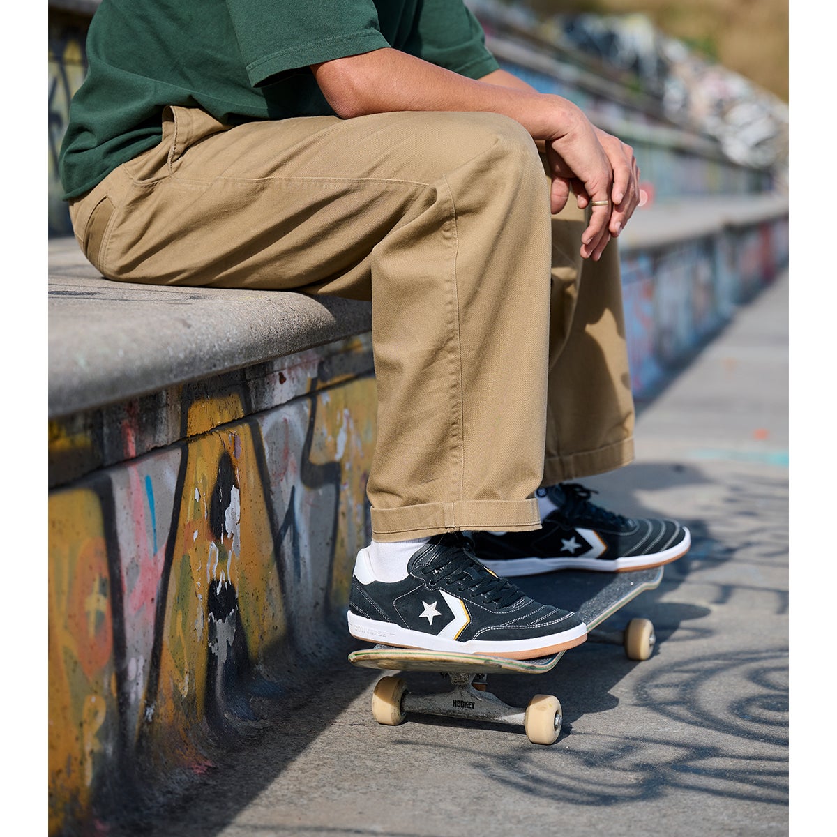 Converse Louie Lopez Pro Shoe in Black/White/Black Boardertown