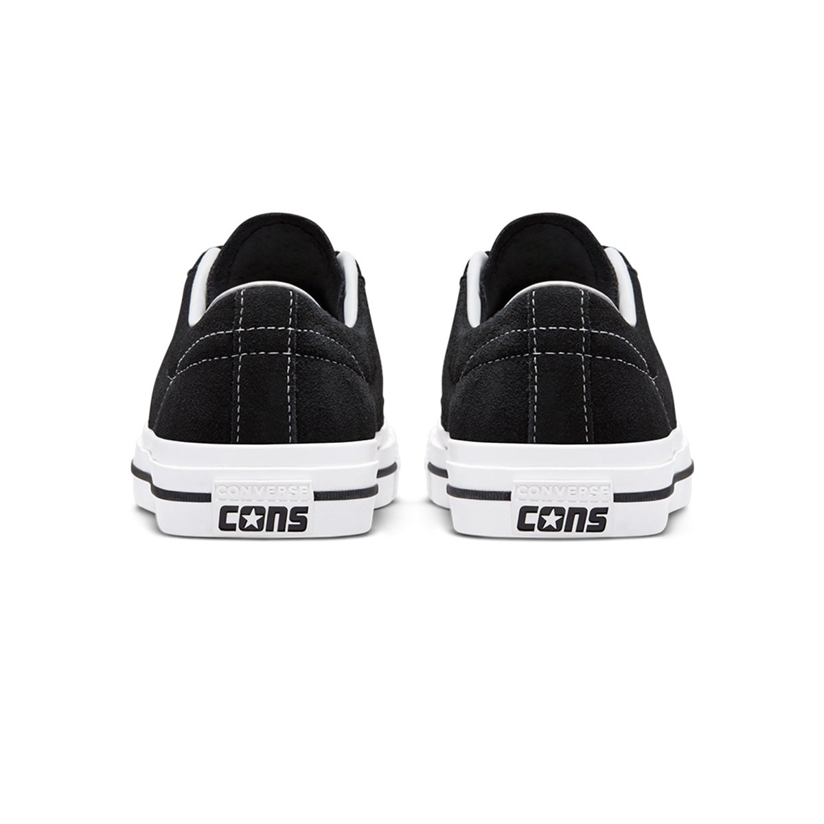 Converse One Star Pro Suede Low Shoes in Black/Black/White