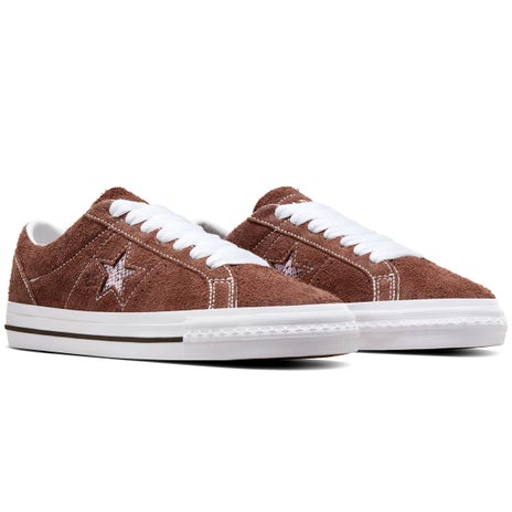 Converse x Quartersnacks One Star Pro Shoe in Dark Clove/White/Cherry