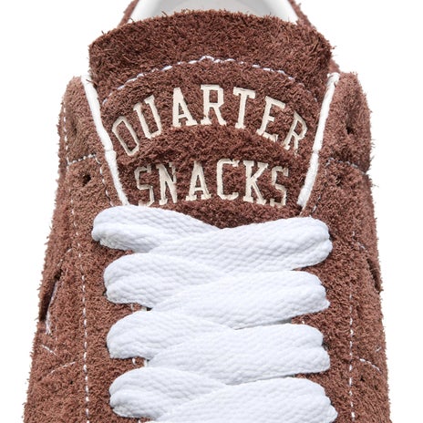 Converse x Quartersnacks One Star Pro Shoe in Dark Clove/White/Cherry