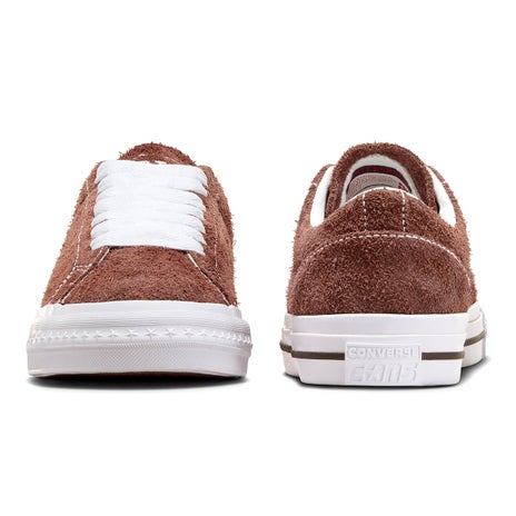 Converse x Quartersnacks One Star Pro Shoe in Dark Clove/White/Cherry