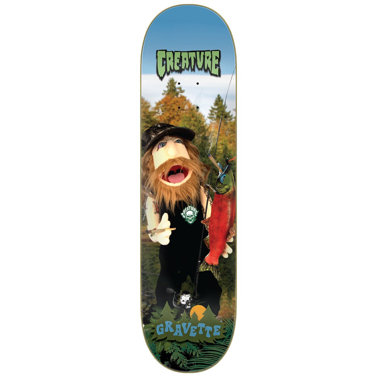 Creature Gravette Fuzzy Creature Fiends Pro Skateboard Deck in