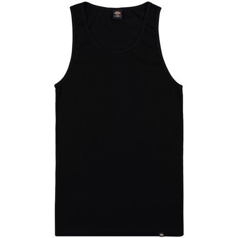 Dickies Basic Rib Singlet 3 Pack in Black