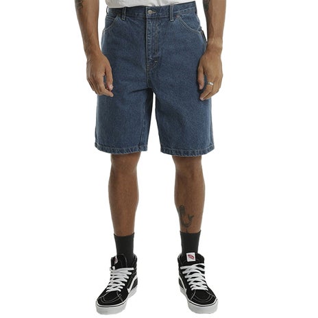 Dickies DX200 Denim Carpenter Short in Stonewashed Indigo