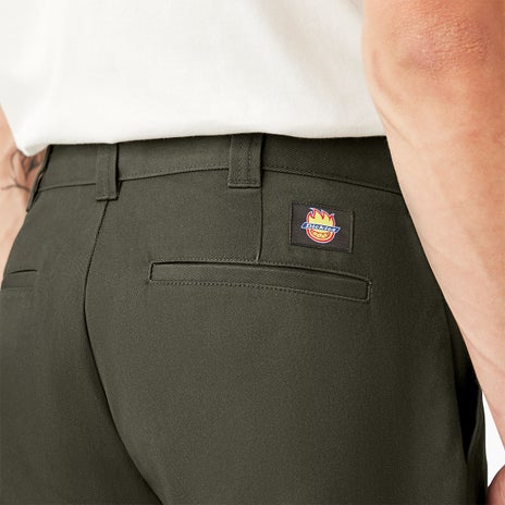 Dickies X Spitfire Double Knee Pant in Olive Green