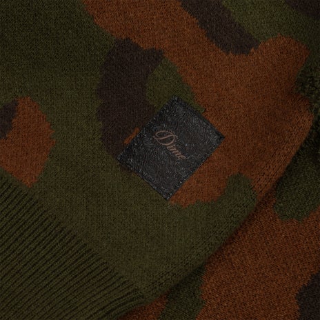 Dime Camo Chenille Knit in Woodland