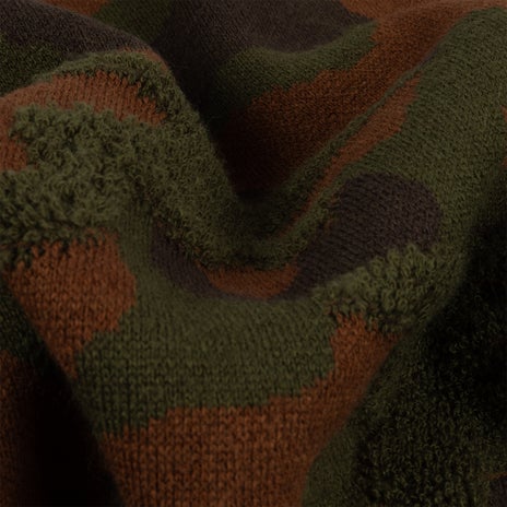 Dime Camo Chenille Knit in Woodland