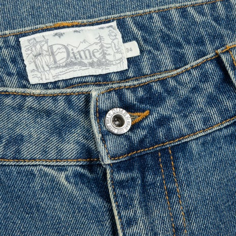 Dime Classic Relaxed Denim Pants in Sandblasted Indigo