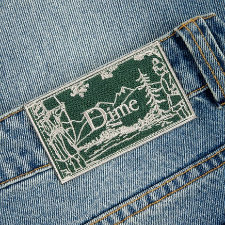 Dime Classic Relaxed Denim Pants in Sandblasted Indigo