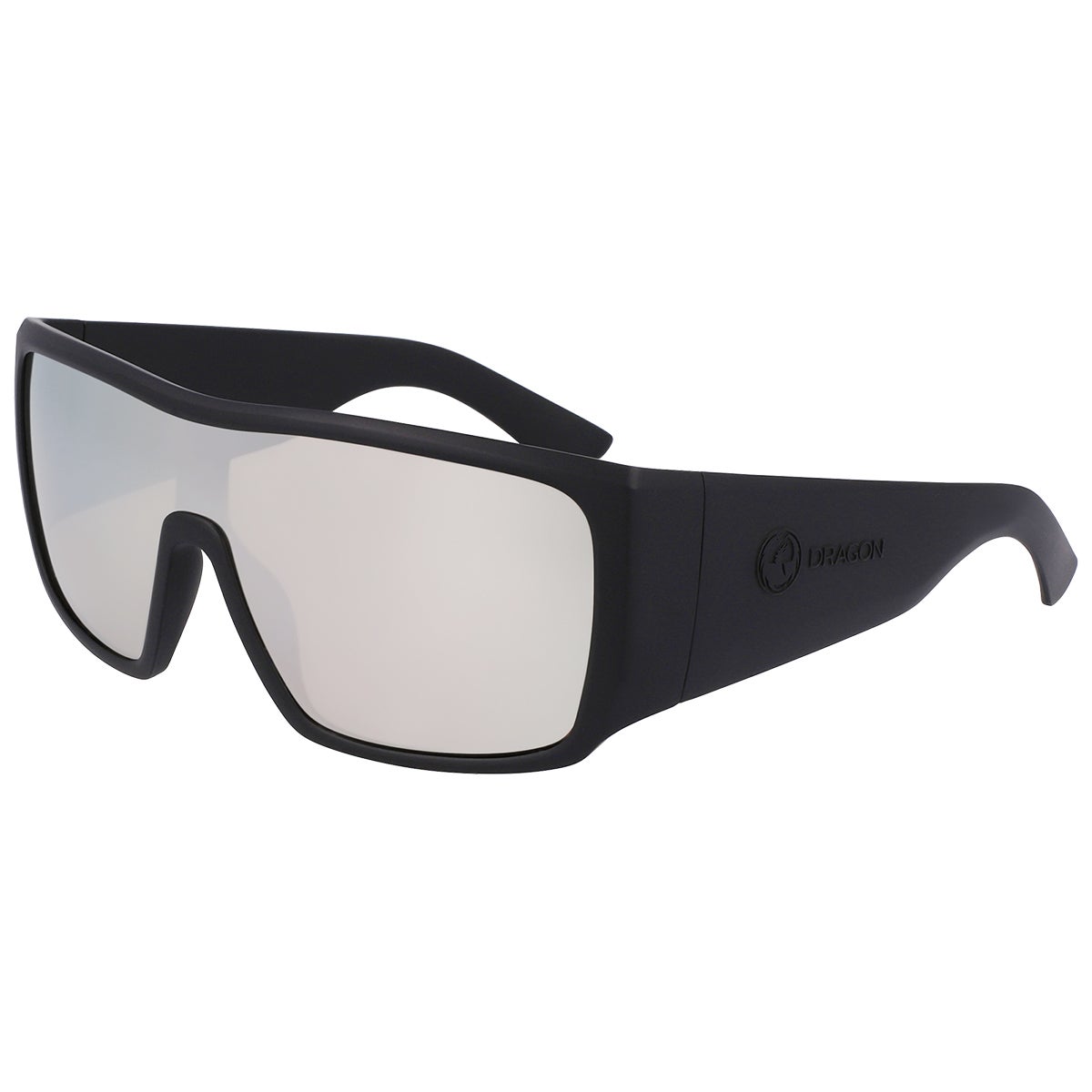 Dragon Rocker Lumalens Sunglasses in Matte Black Silver Ion