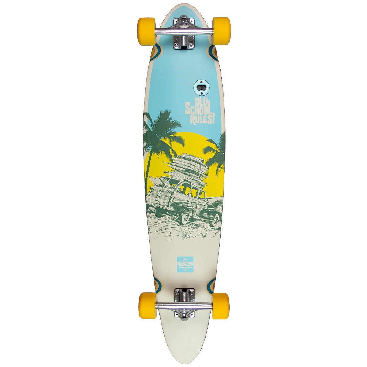 Dusters Town Country Longboard in Multi Boardertown