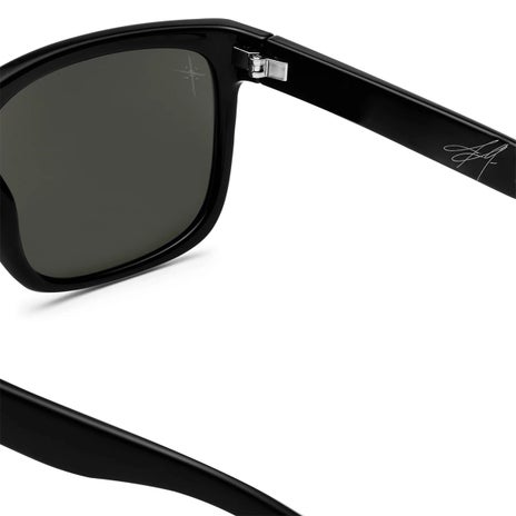 Electric Swingarm XL JM Polarized Sunglasses in Matte Black/Grey