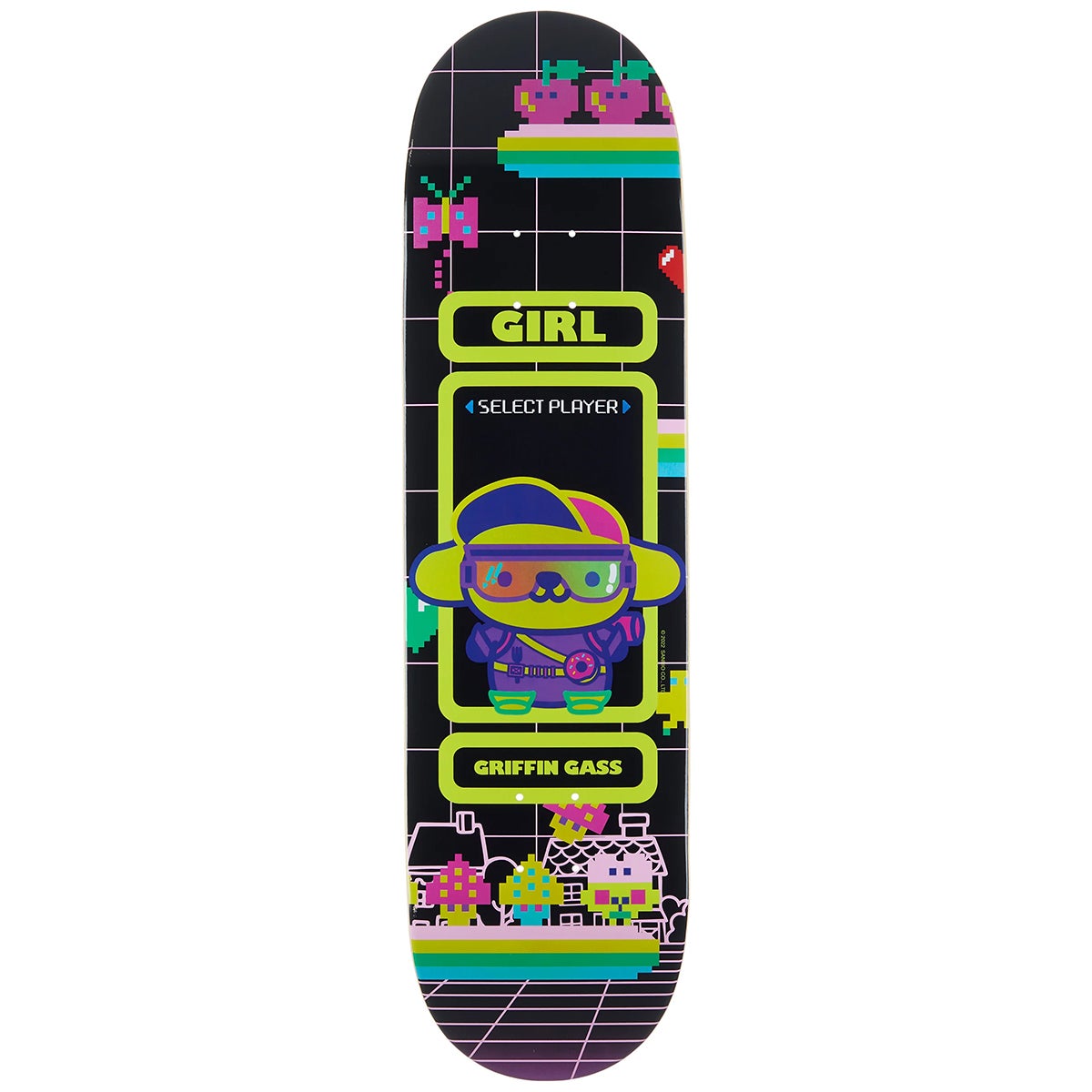 Girl x Sanrio Kawaii Arcade Skateboard Deck in Gass Boardertown