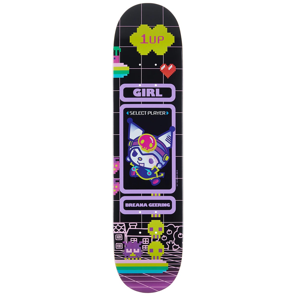 Girl x Sanrio Kawaii Arcade Skateboard Deck in Geering Boardertown