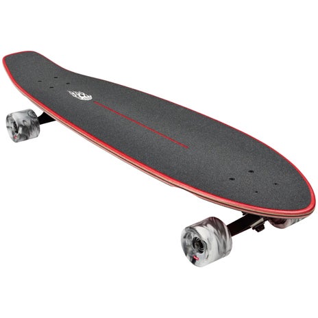 Globe The All-Time Longboard Skateboard in Red Flames