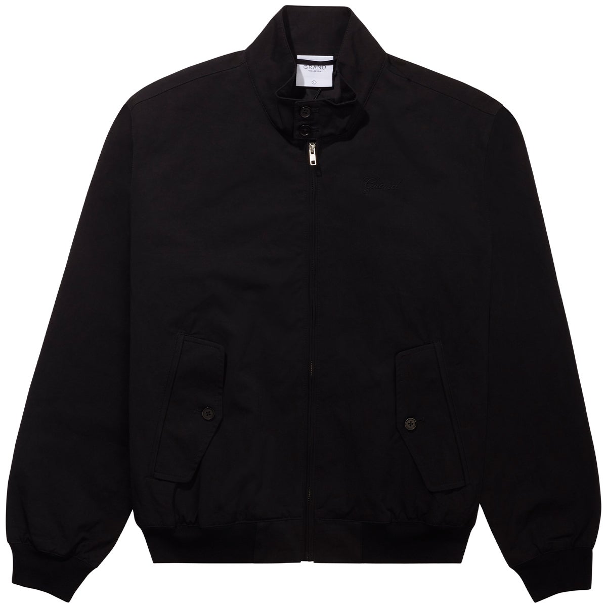 Grand Harrington Jacket in Black | Boardertown