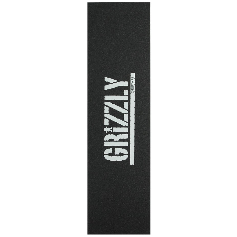 Grizzly Grip - Stamp Print in White