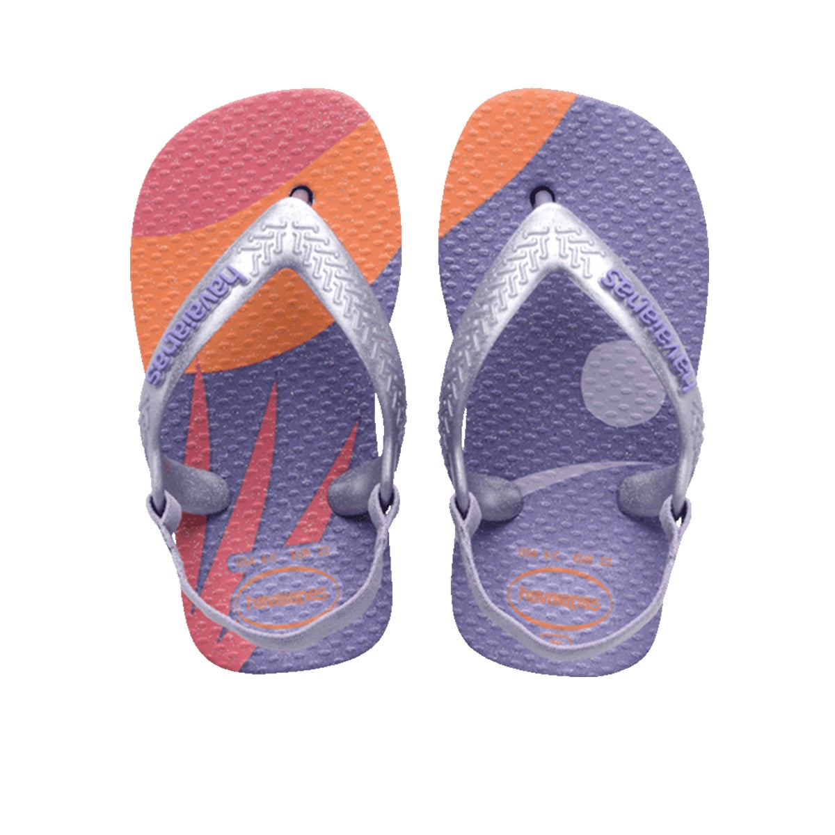 Havaianas Baby Palette Glow Jandal in Quiet Lilac Boardertown