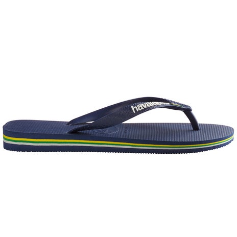 Havaianas Kids Brazil Logo Jandal in Navy