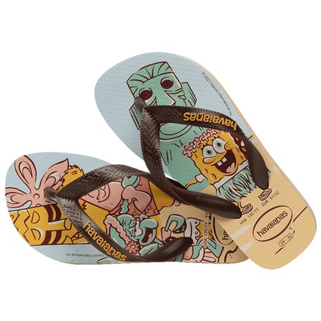 Havaianas Kids Top Sponge Bob Jandal in Golden