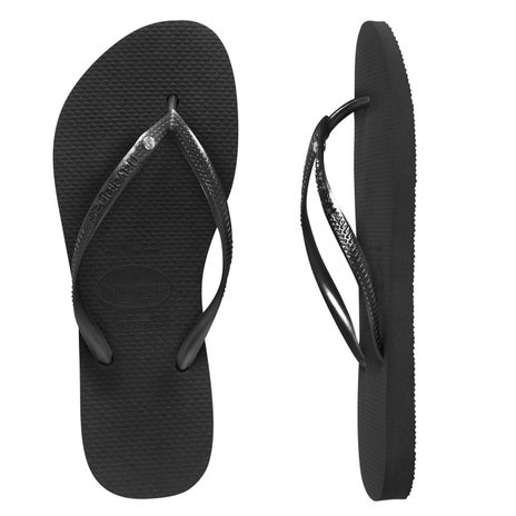Havaianas Slim Crystal in Black