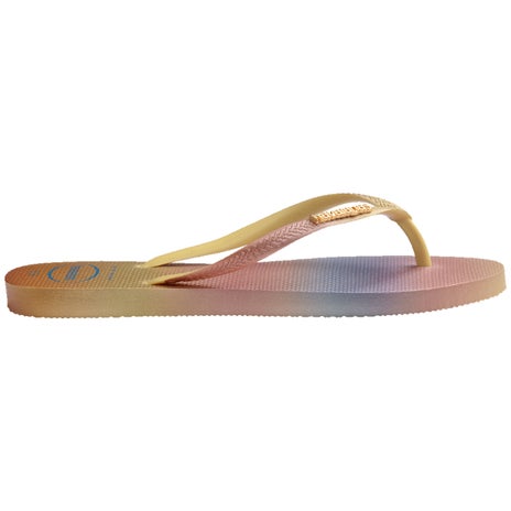 Havaianas Slim Gradient Sunset Jandal in Lemon Yellow