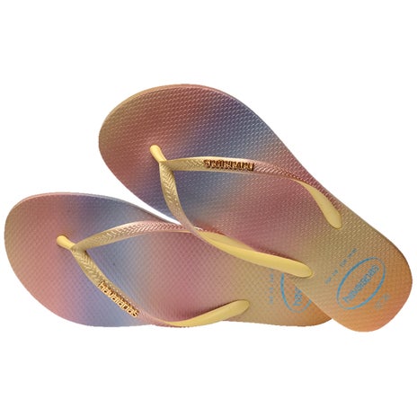 Havaianas Slim Gradient Sunset Jandal in Lemon Yellow
