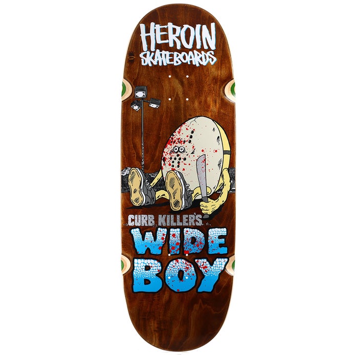Heroin Curb Killer Wide Boy Skateboard Deck in Team