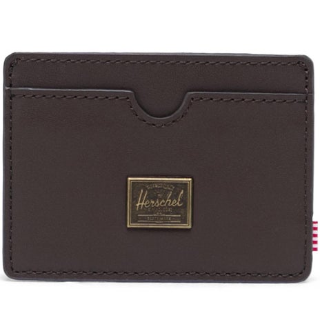 Herschel Charlie Leather RFID Wallet in Brown